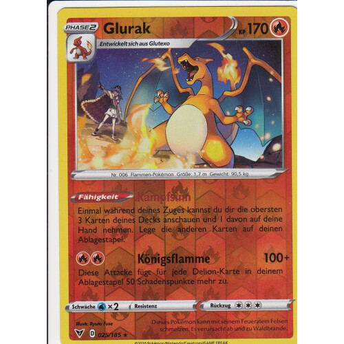 Glurak - 025/185 - Reverse Holo