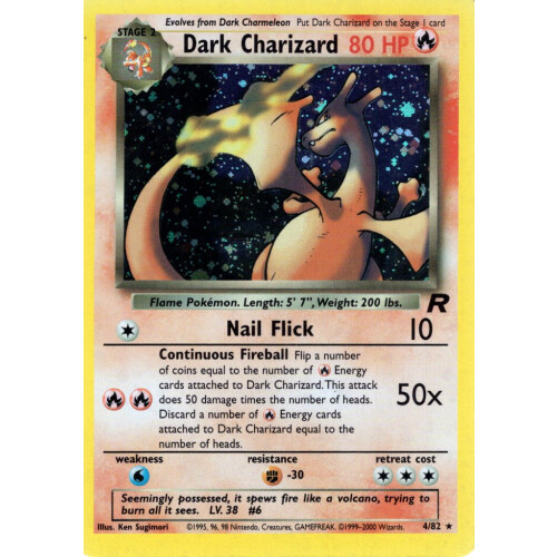 Dark Charizard - 4/82 - Holo - Played