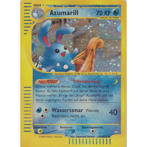 Azumarill - H4/H32 - Holo - Excellent