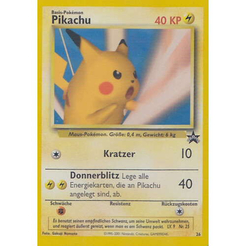 Pikachu - 26 - Promo - Excellent