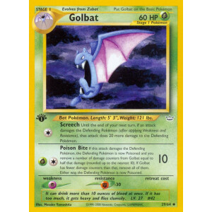 Golbat - 29/64 - Uncommon 1st Edition - Excellent