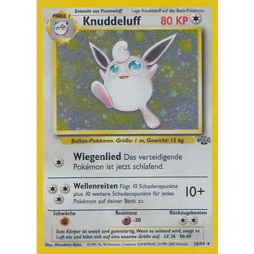 Knuddeluff - 16/64 - Holo - Excellent