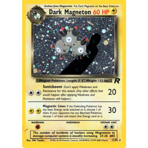 Dark Magneton - 11/82 - Holo - Excellent
