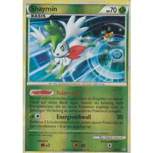 Shaymin - 8/95 - Reverse Holo - Excellent