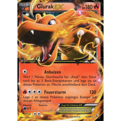 Glurak-EX - 11/106 - EX - Excellent