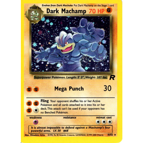 Dark Machamp - 10/82 - Holo - Played