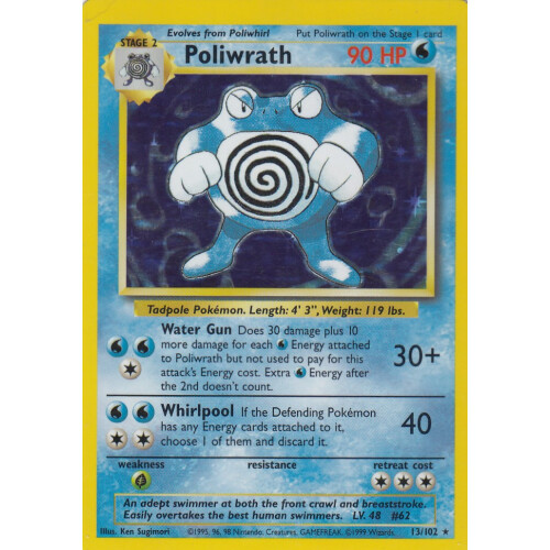 Poliwrath - 13/102 - Holo - Played