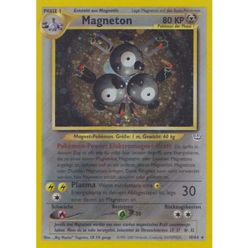 Magneton - 10/64 - Holo - Poor