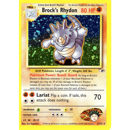 Brocks Rhydon - 2/132 - Holo - Played