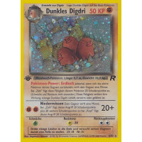 Dunkles Digdri - 6/82 - Holo 1st Edition - Poor