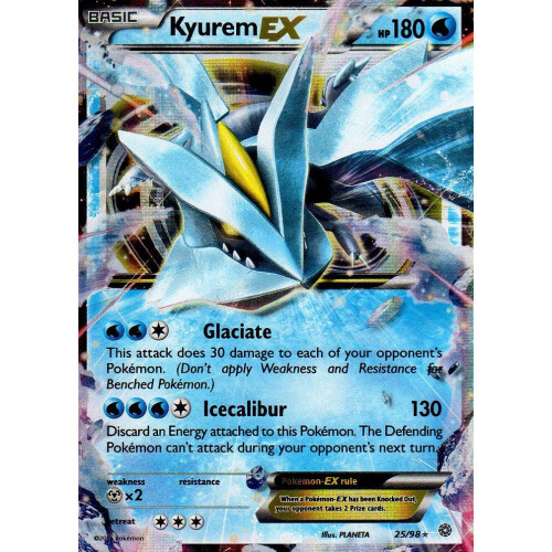 Kyurem-EX - 25/98 - EX - Excellent