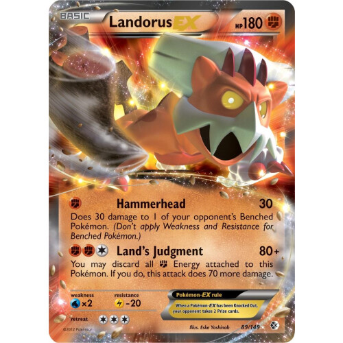 Landorus-EX - 89/149 - EX - Excellent