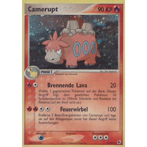 Camerupt - 4/109 - Holo - Excellent