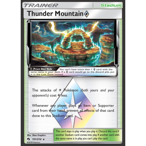 Thunder Mountain Prism - 191/214 - Holo - Excellent
