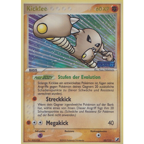 Kicklee - 25/115 - Reverse Holo - Excellent
