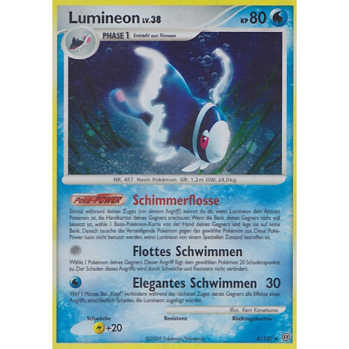 Lumineon - 4/100 - Holo - Excellent