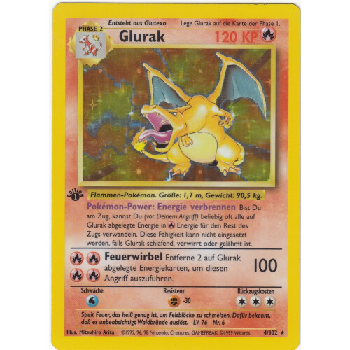 Glurak - 4/102 - Holo 1st Edition - L-PS42