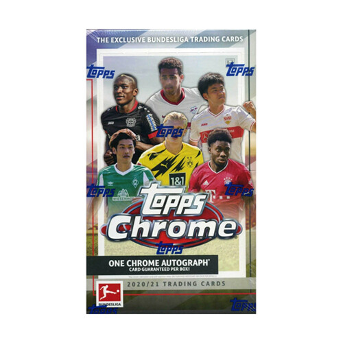 Topps Chrome Bundesliga Soccer 2020/21 - Hobby-Box (mit 18 Packs)