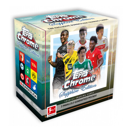 Topps Chrome Sapphire Edition Bundesliga Soccer 2020/21 - Hobby-Box (mit 8 Packs)