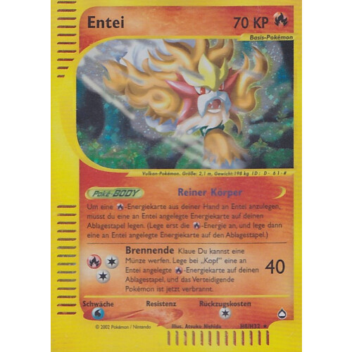 Entei - H8/H32 - Holo - Played