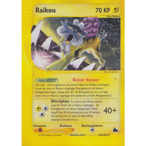Raikou - 28/144 - Rare - Good