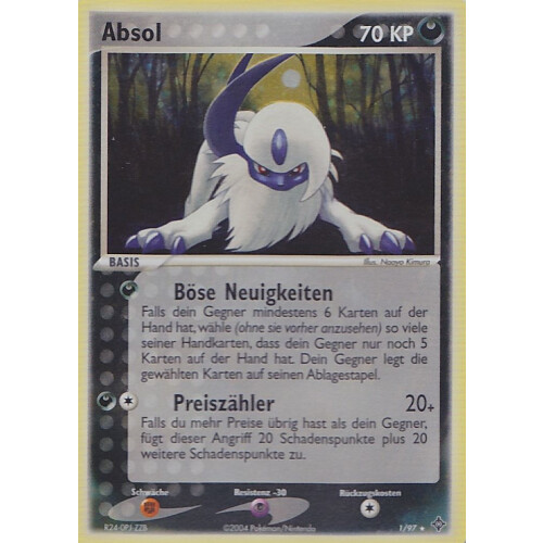 Absol - 1/97 - Holo - Excellent