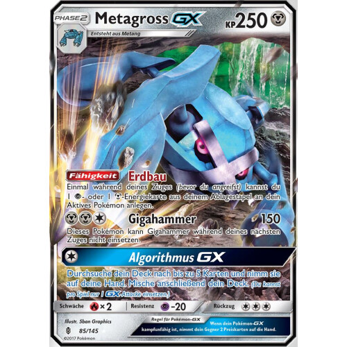 Metagross GX - 85/145 - GX - Good