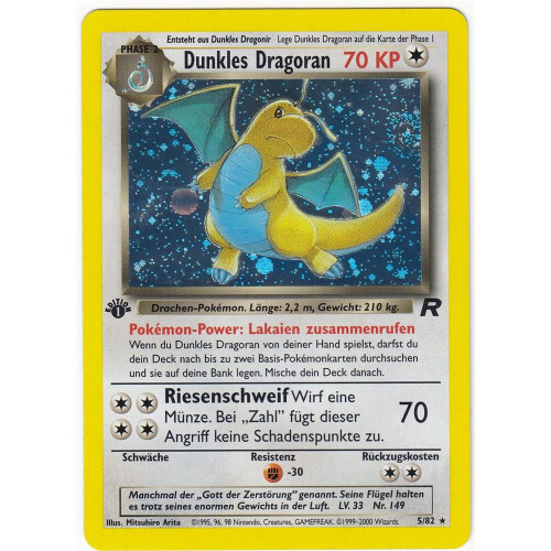 Dunkles Dragoran - 5/82 - Holo 1st Edition - L-PS46