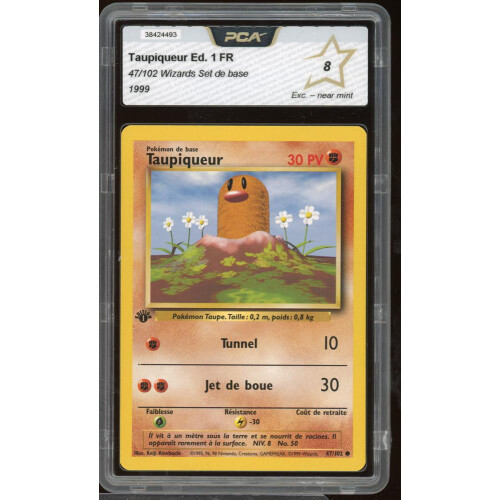 Taupiqueur / Diglett - 47/102 - French Base Set - PCA 8 - 1st Edition