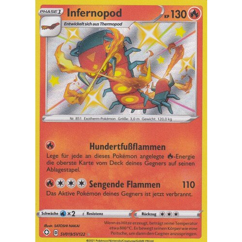 Infernopod - SV019/SV122 - Rare Shiny