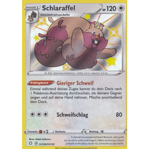 Schlaraffel - SV100/SV122 - Rare Shiny