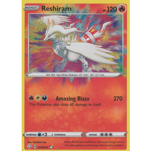 Reshiram - 017/072 - Amazing Rare