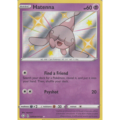 Hatenna - SV054/SV122 - Rare Shiny