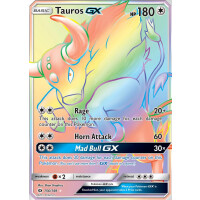 Tauros GX - 156/149 - Rainbow Rare - Excellent