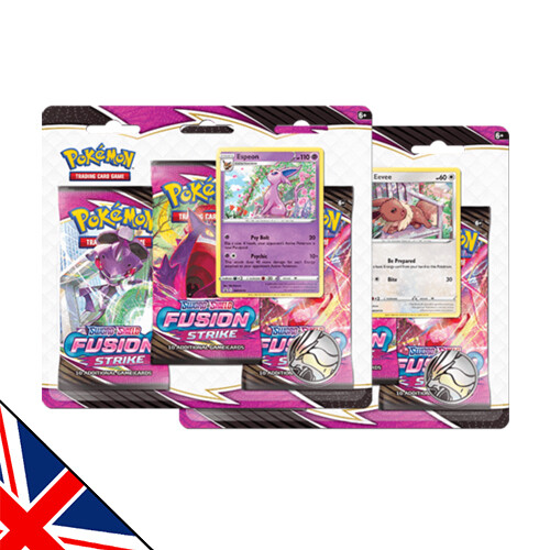 Sword & Shield - Fusion Strike - 3-Pack + Promo Blister (Englisch)
