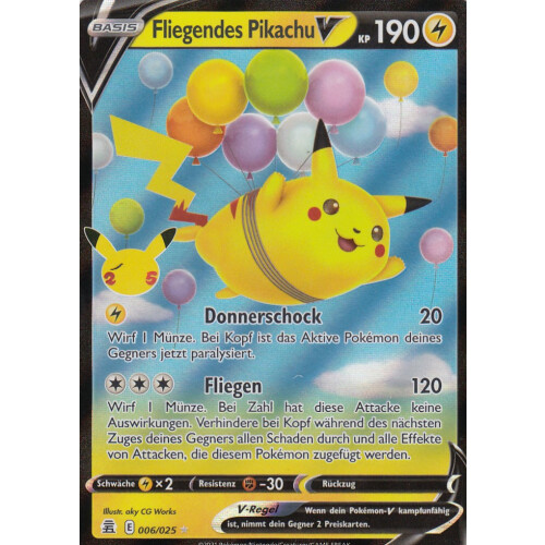 Fliegendes Pikachu V - 006/025 - Ultra Rare 
