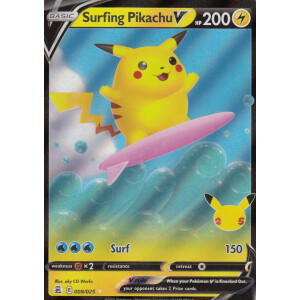 Surfing Pikachu V - 008/025 - Ultra Rare 