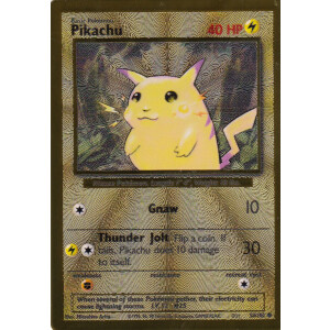 Pikachu - 58/102 - Rare Classic Metall Card...