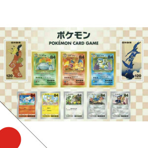 Japan Post Pokemon Stamp Box - Pokemon Briefmarken + Promo Karten (Japanisch)