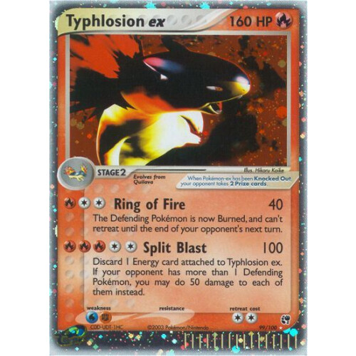 Typhlosion ex - 99/100 - Played
