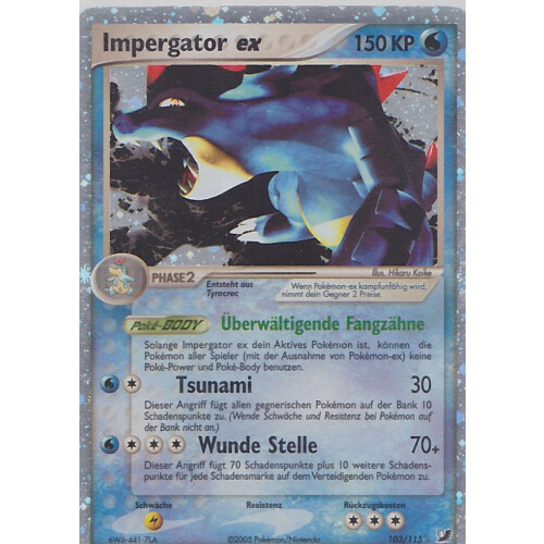 Impergator ex - 103/115 - EX - Played