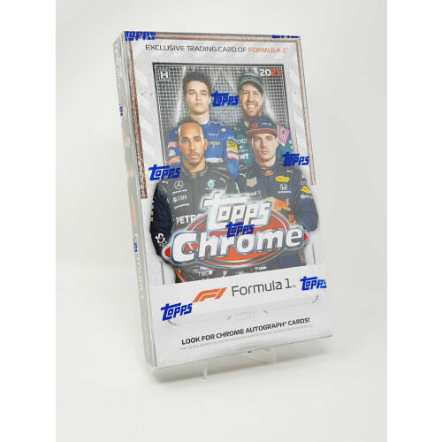 Topps F1 Chrome 2021 Racing Hobby-Box (mit 18 Packs)
