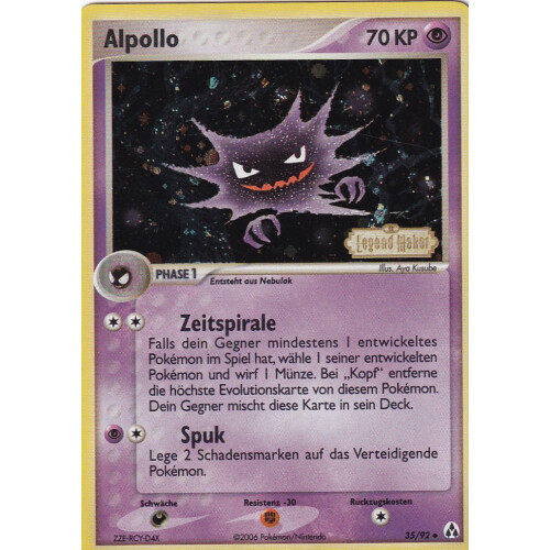 Alpollo - 35/92 - Reverse Holo - Good