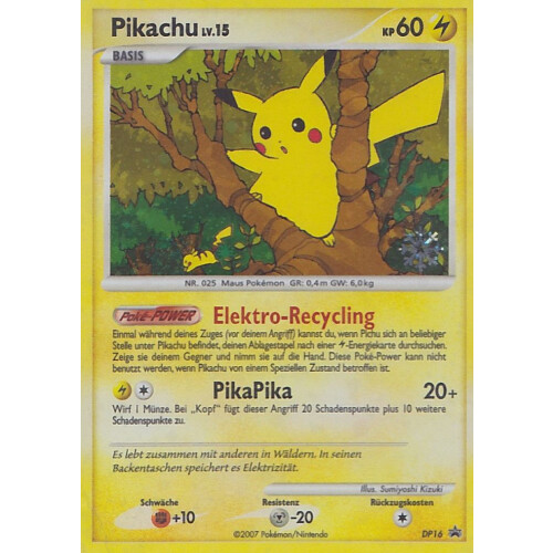 Pikachu - DP16 - Promo - Good