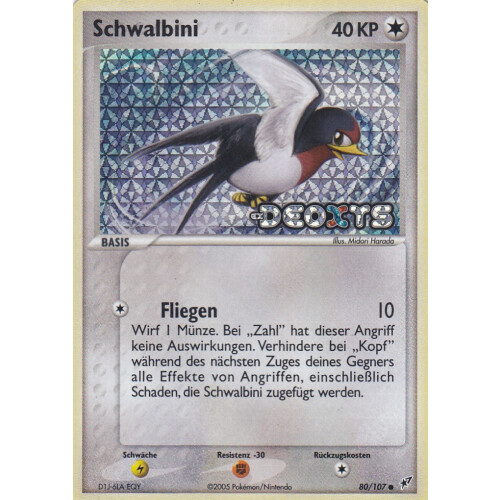 Schwalbini - 80/107 - Reverse Holo - Excellent