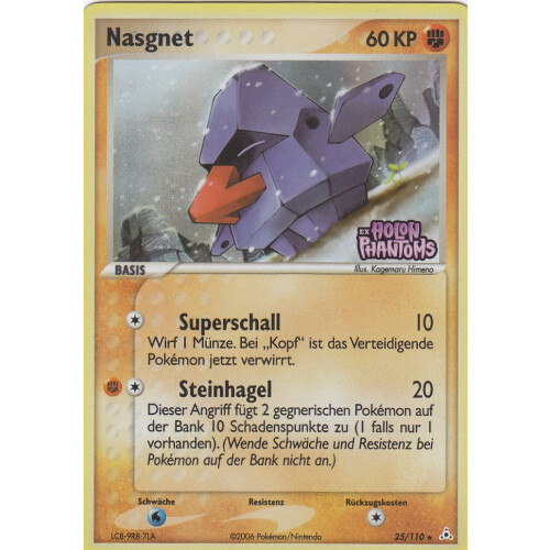 Nasgnet - 25/110 - Reverse Holo - Excellent
