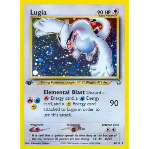 Lugia - 9/111 - Holo 1st Edition - Played