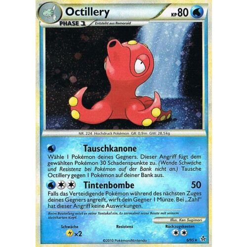 Octillery - 6/95 - Holo - Excellent