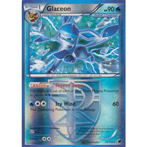 Glaceon - 23/116 - Reverse Holo - Good