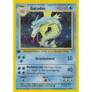 Garados - 6/102 - Holo 1st Edition